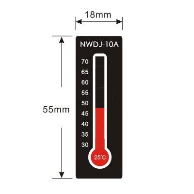 精密可反复变色测温纸测温贴片可逆温度标签NWDJ-10A