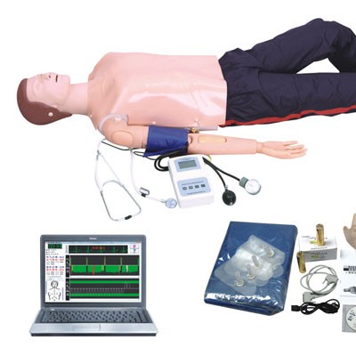 电脑高级功能急救训练模拟人(心肺复苏CPR与血压测量等功能)