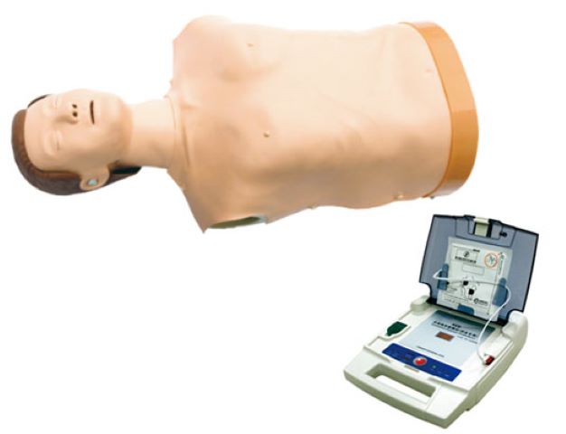 益联医学自动体外模拟除颤与CPR模拟人训练组合