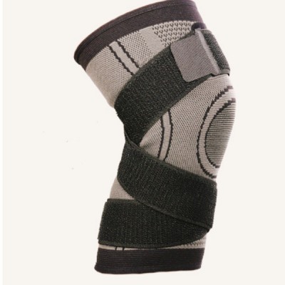 正东八字绑带护膝三维立体编织透气可调节加压运动护膝